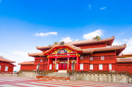 The main shrine of Shuri Castle in Okinawa